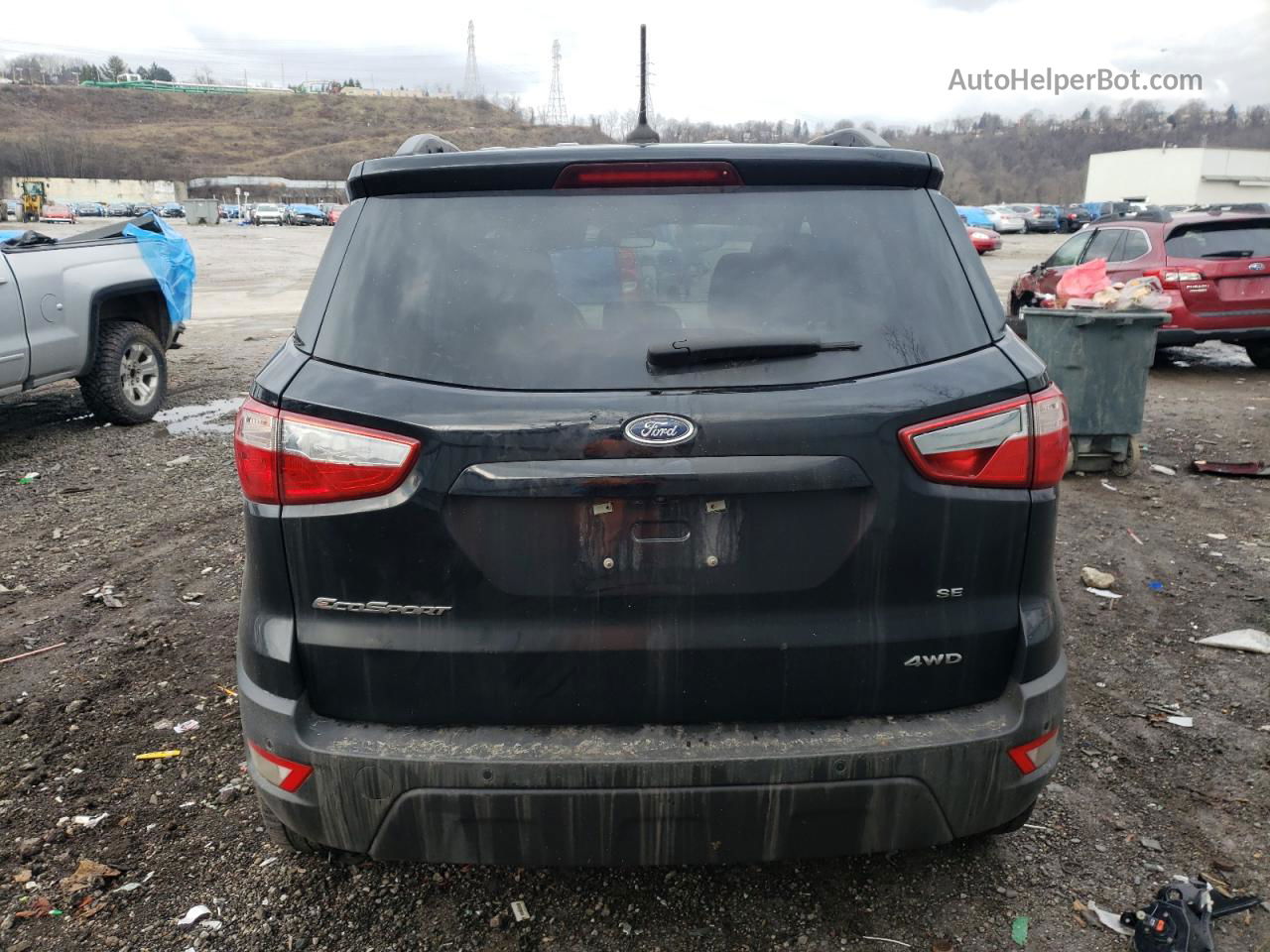 2020 Ford Ecosport Se Black vin: MAJ6S3GL3LC337485