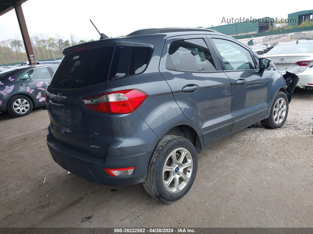 2019 Ford Ecosport Se Gray vin: MAJ6S3GL4KC270765