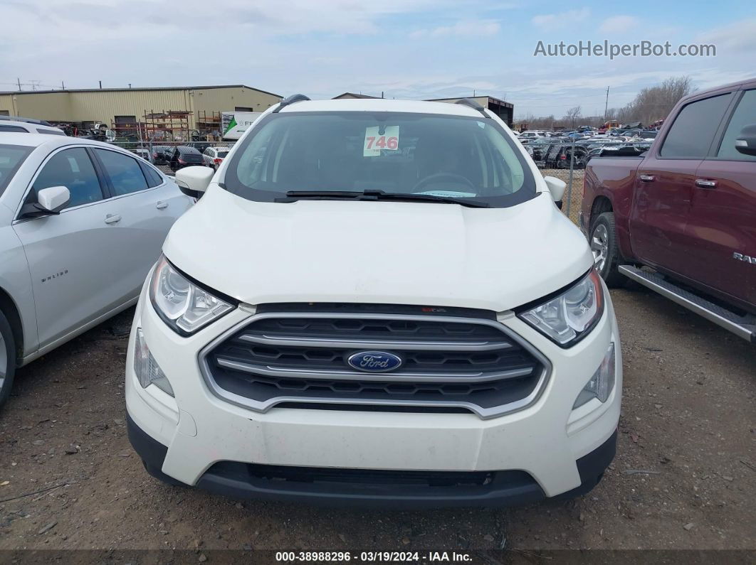 2019 Ford Ecosport Se White vin: MAJ6S3GL4KC283077