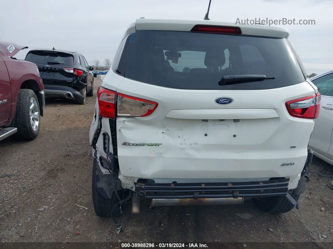 2019 Ford Ecosport Se Белый vin: MAJ6S3GL4KC283077