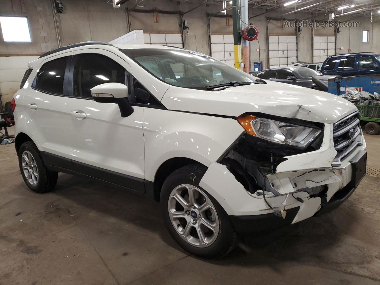 2019 Ford Ecosport Se White vin: MAJ6S3GL4KC290739