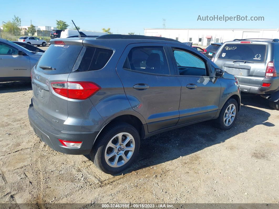 2019 Ford Ecosport Se Gray vin: MAJ6S3GL4KC290854