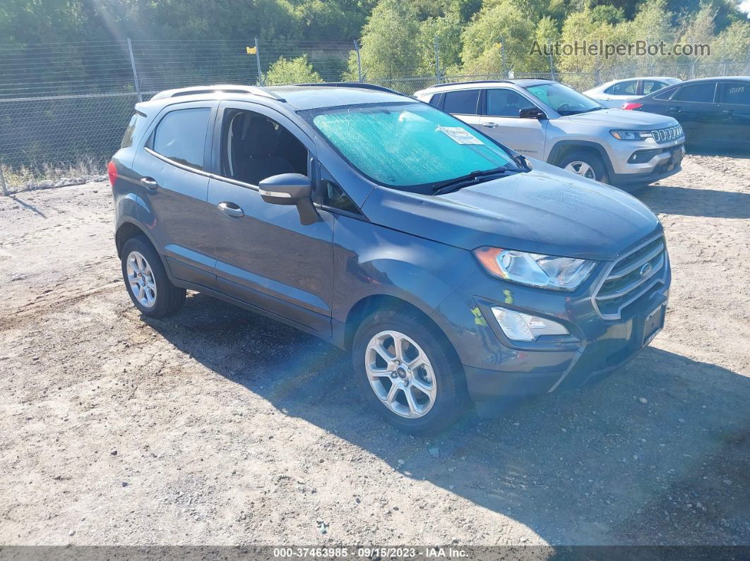 2019 Ford Ecosport Se Gray vin: MAJ6S3GL4KC290854