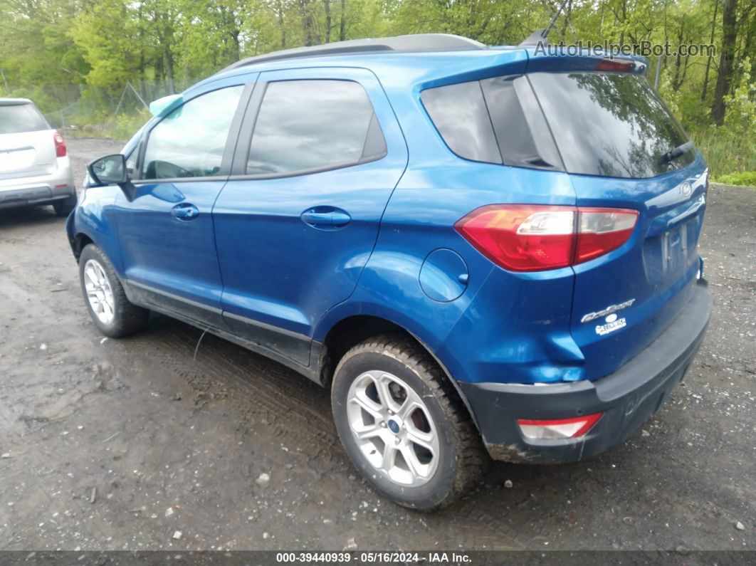 2019 Ford Ecosport Se Blue vin: MAJ6S3GL4KC298310