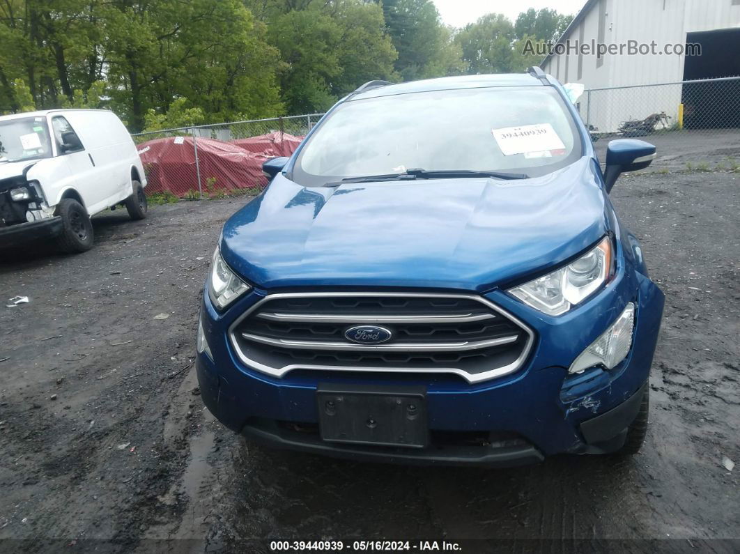 2019 Ford Ecosport Se Blue vin: MAJ6S3GL4KC298310