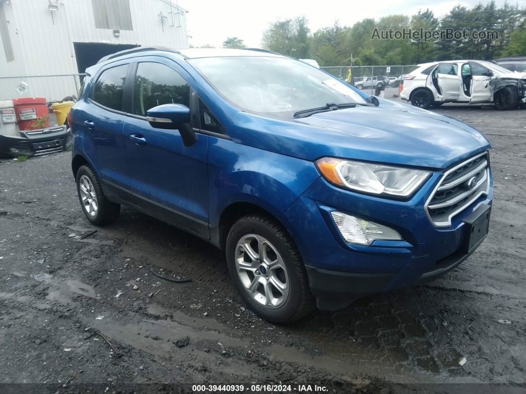 2019 Ford Ecosport Se Синий vin: MAJ6S3GL4KC298310