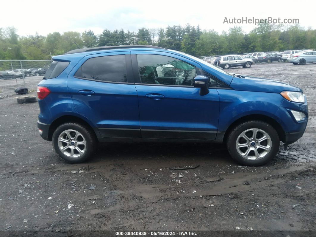 2019 Ford Ecosport Se Blue vin: MAJ6S3GL4KC298310