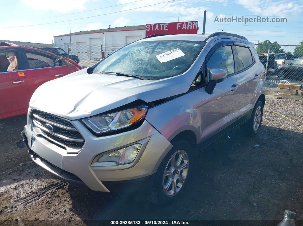 2019 Ford Ecosport Se Silver vin: MAJ6S3GL4KC304901