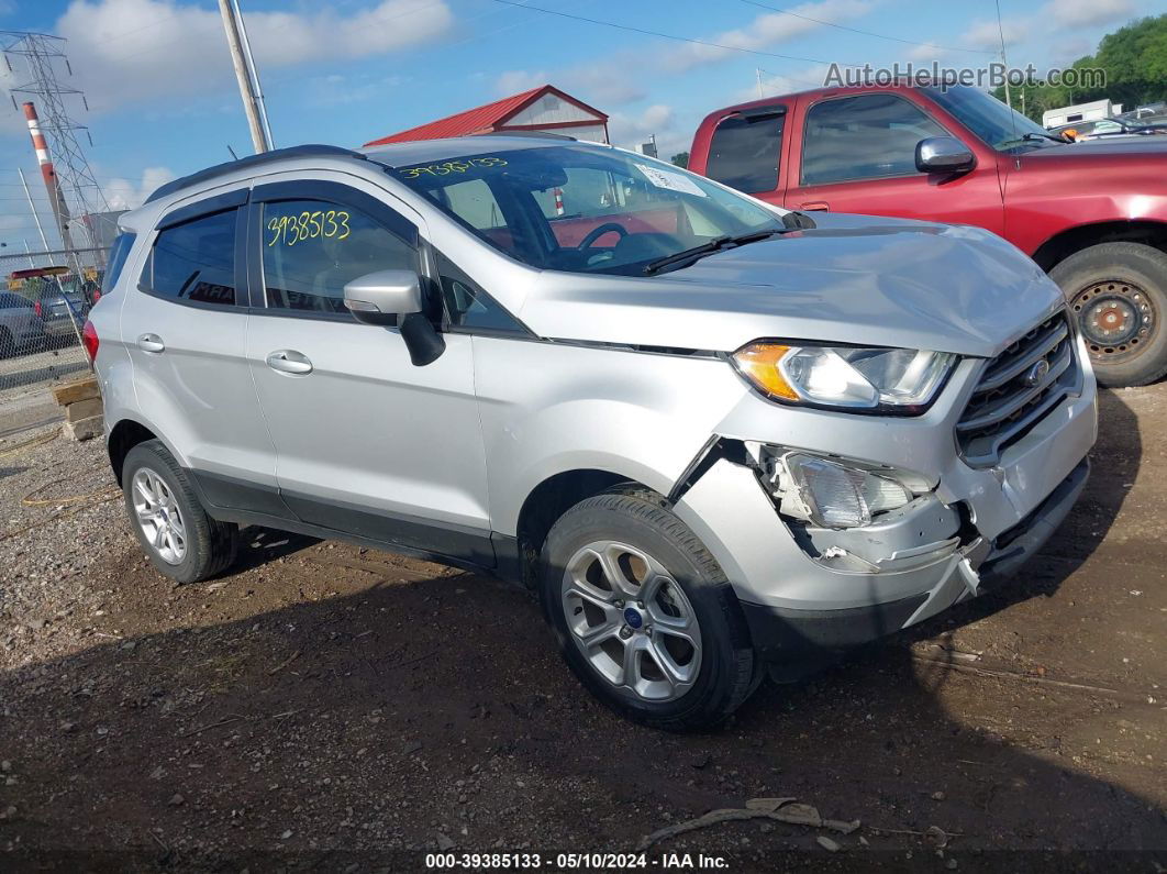 2019 Ford Ecosport Se Silver vin: MAJ6S3GL4KC304901