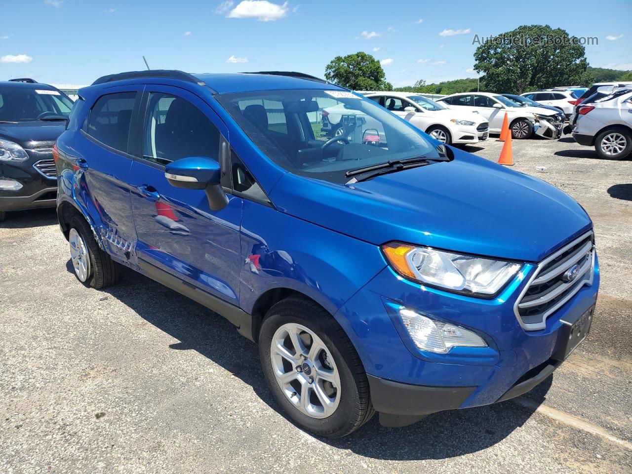 2020 Ford Ecosport Se Blue vin: MAJ6S3GL4LC323238