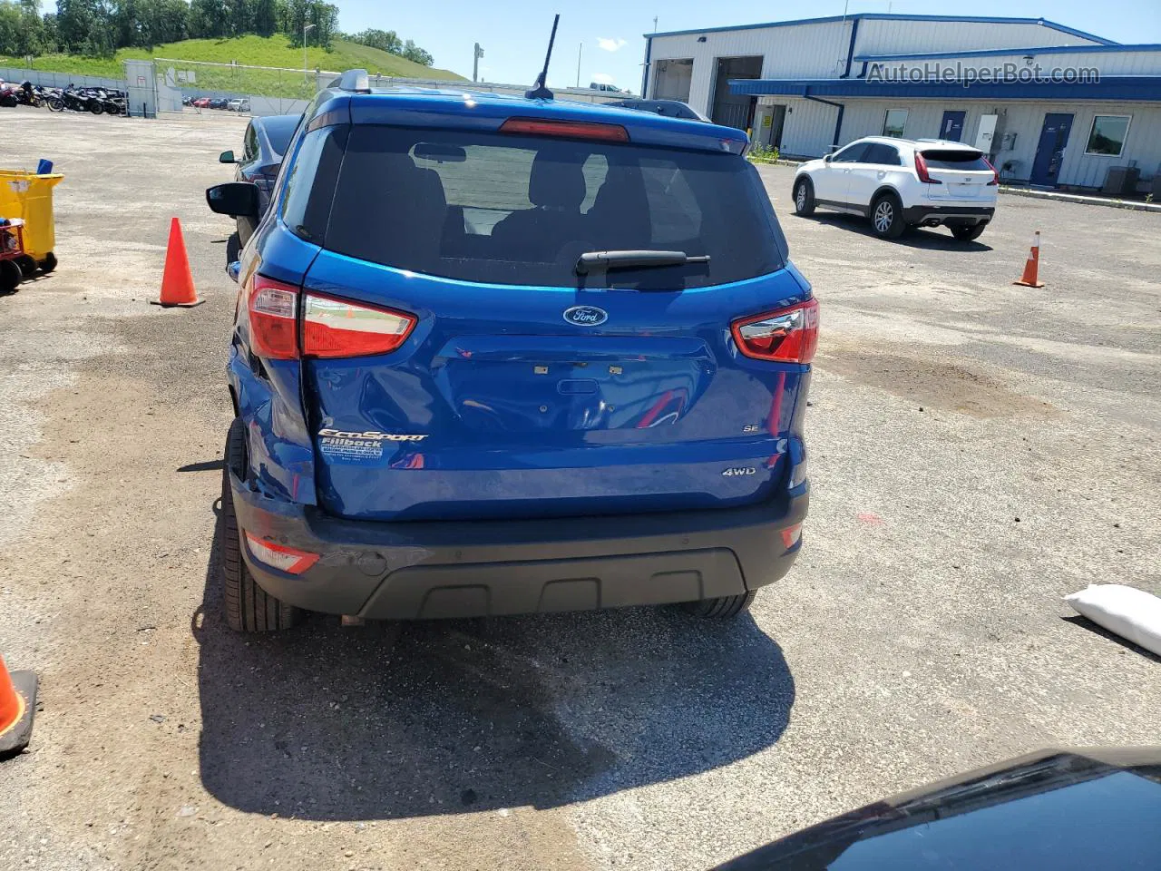 2020 Ford Ecosport Se Blue vin: MAJ6S3GL4LC323238