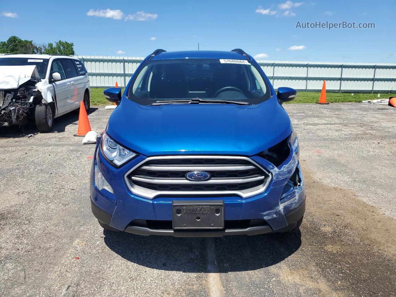 2020 Ford Ecosport Se Blue vin: MAJ6S3GL4LC323238