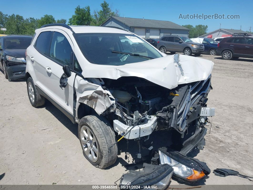 2020 Ford Ecosport Se White vin: MAJ6S3GL4LC364050