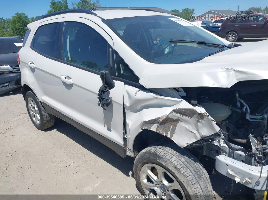 2020 Ford Ecosport Se White vin: MAJ6S3GL4LC364050