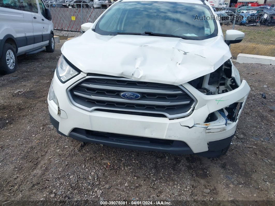 2019 Ford Ecosport Se White vin: MAJ6S3GL5KC263193