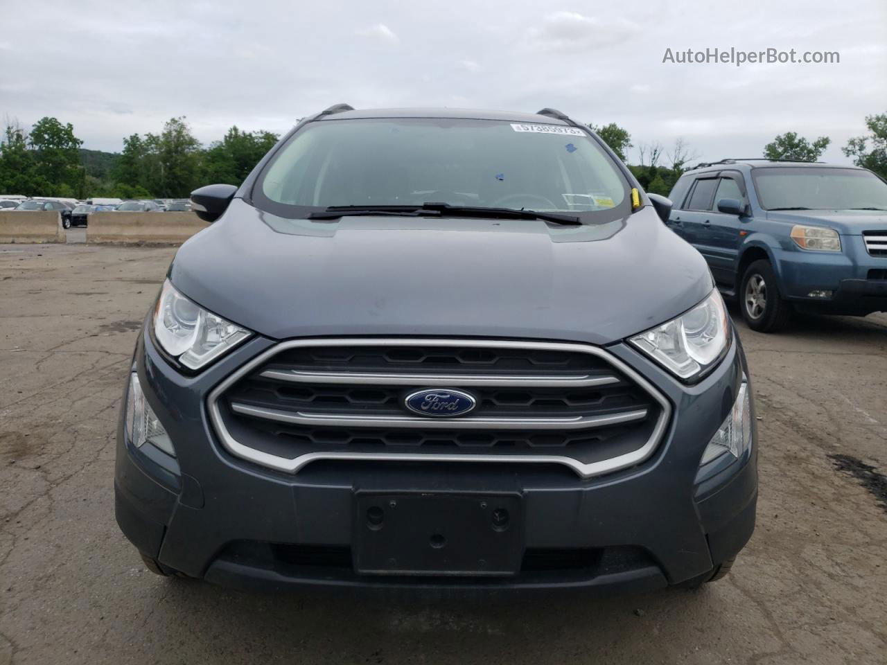 2019 Ford Ecosport Se Gray vin: MAJ6S3GL5KC286036