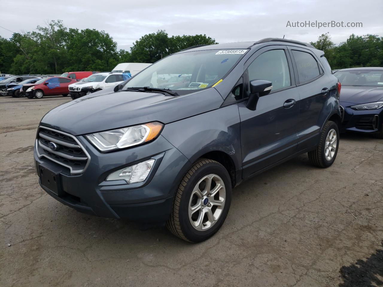 2019 Ford Ecosport Se Серый vin: MAJ6S3GL5KC286036