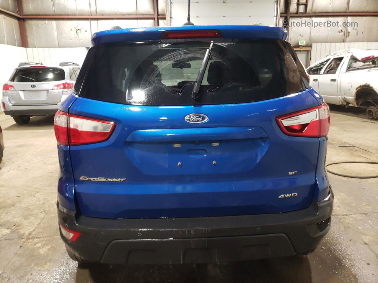 2019 Ford Ecosport Se Синий vin: MAJ6S3GL5KC298834