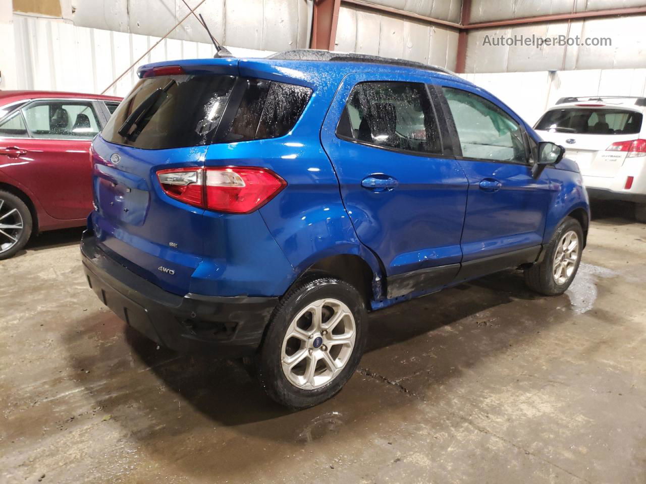2019 Ford Ecosport Se Синий vin: MAJ6S3GL5KC298834