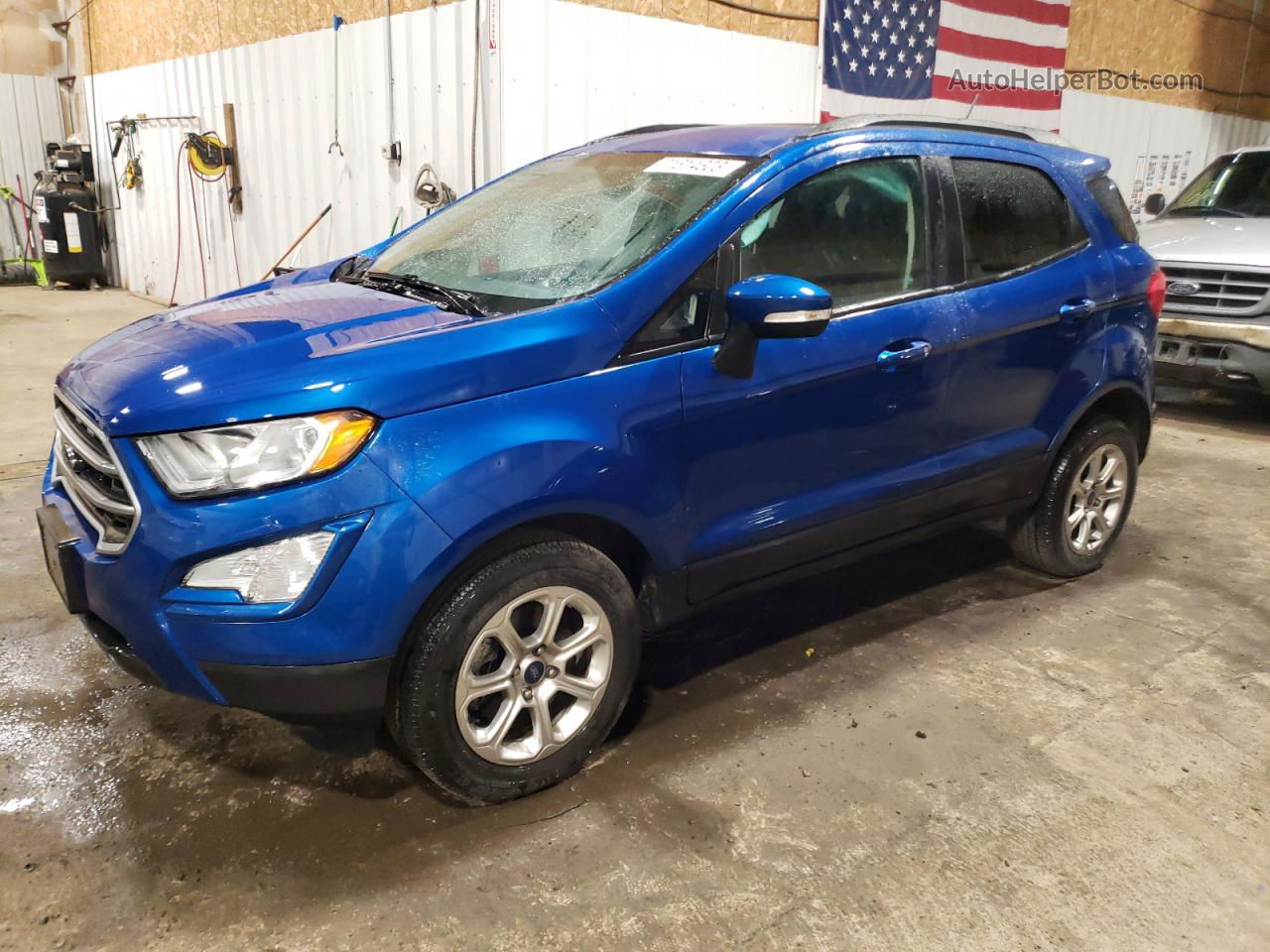 2019 Ford Ecosport Se Синий vin: MAJ6S3GL5KC298834