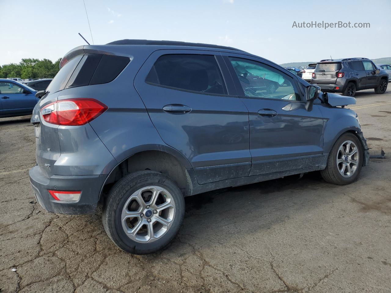 2019 Ford Ecosport Se Gray vin: MAJ6S3GL5KC303966