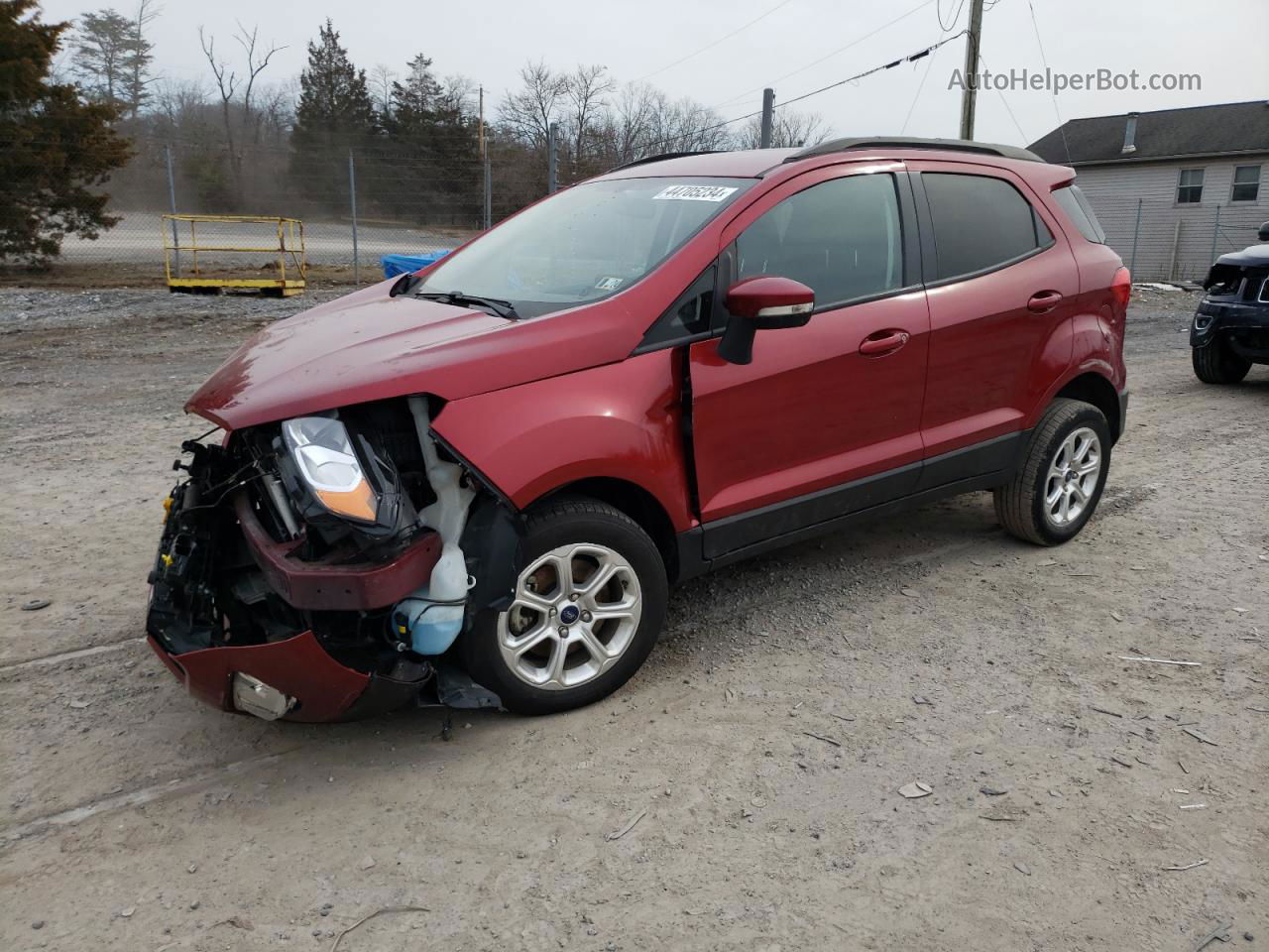 2020 Ford Ecosport Se Бордовый vin: MAJ6S3GL5LC356927