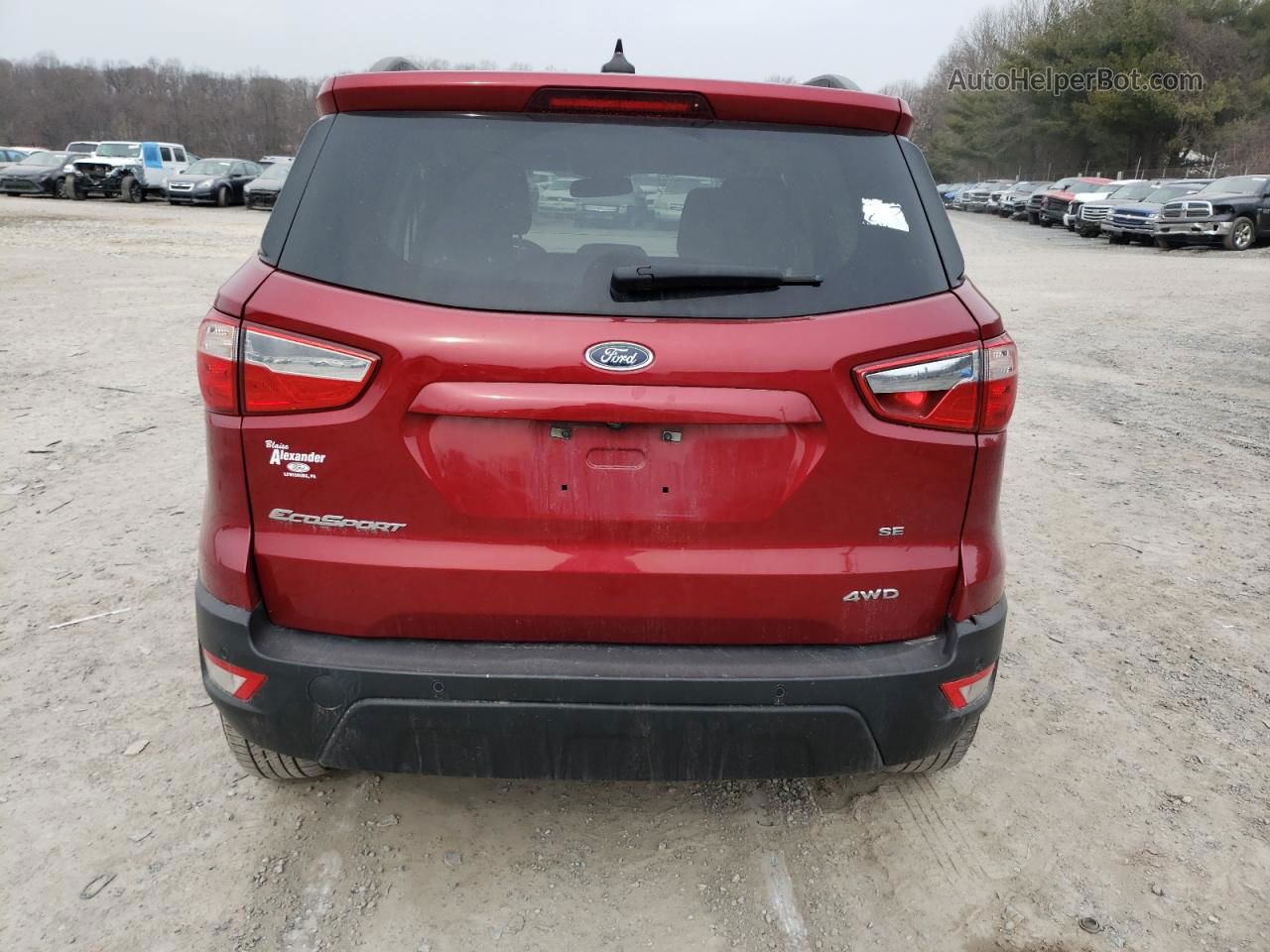 2020 Ford Ecosport Se Burgundy vin: MAJ6S3GL5LC356927