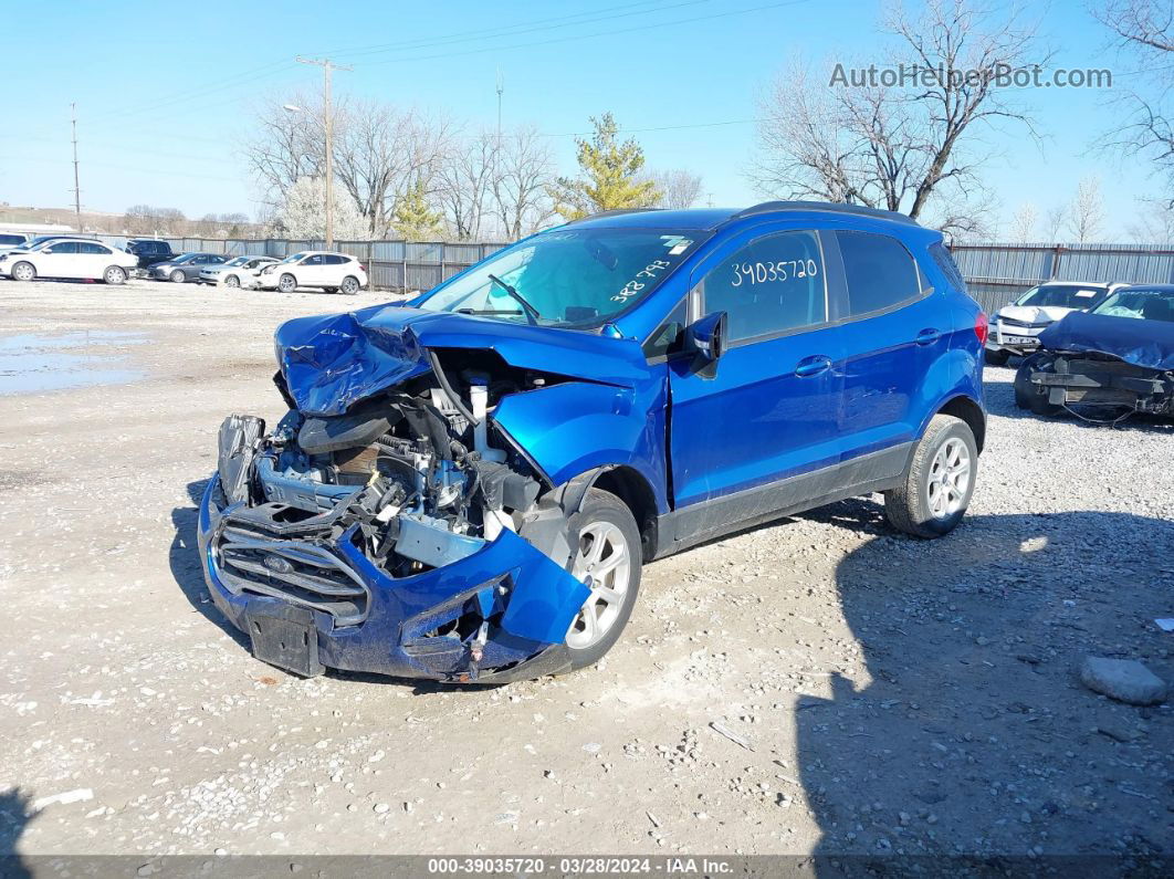 2020 Ford Ecosport Se Blue vin: MAJ6S3GL5LC388793