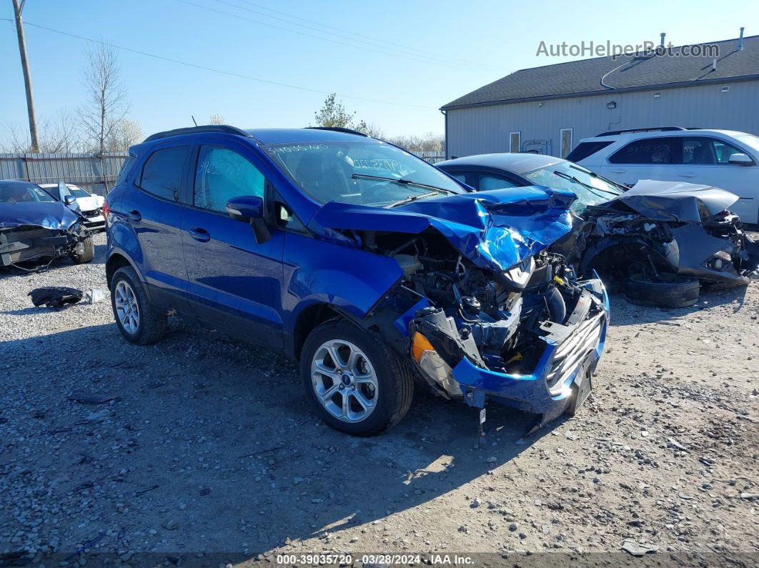 2020 Ford Ecosport Se Blue vin: MAJ6S3GL5LC388793