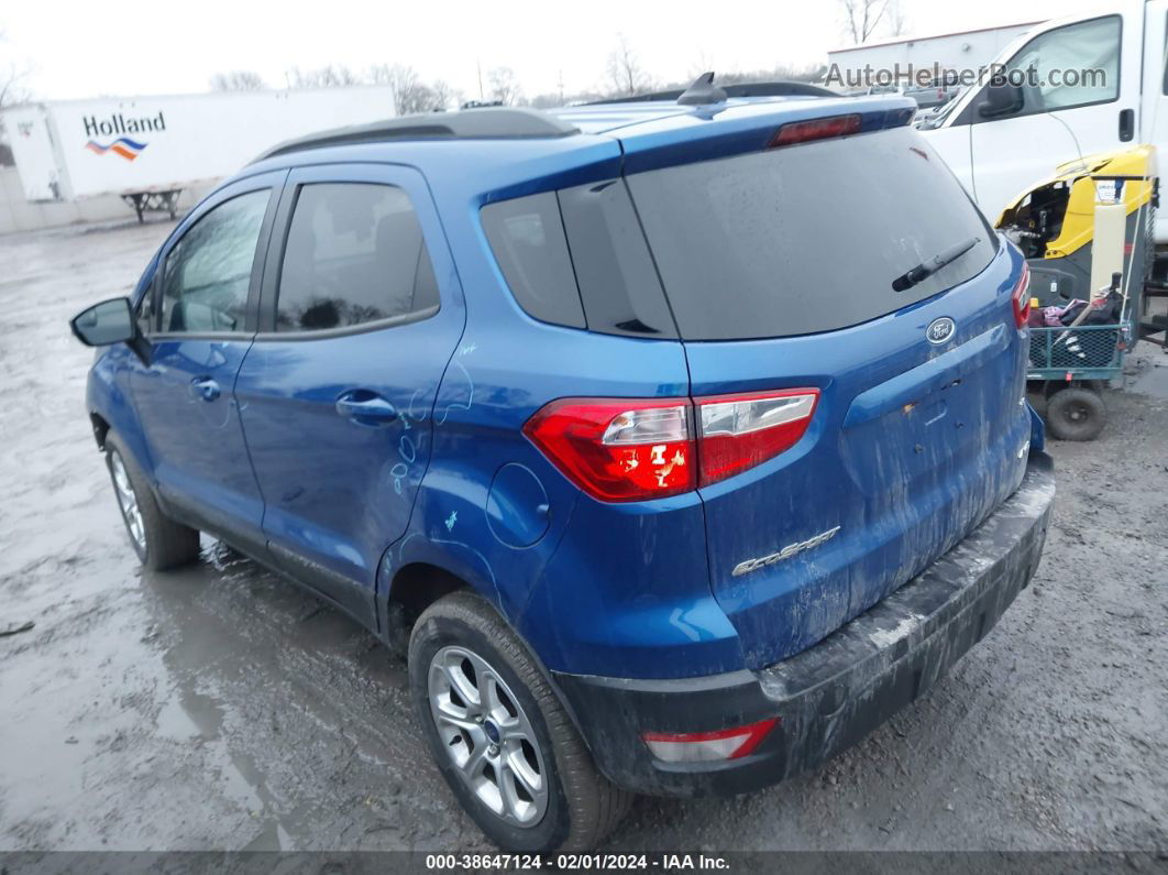 2020 Ford Ecosport Se Blue vin: MAJ6S3GL5LC394660