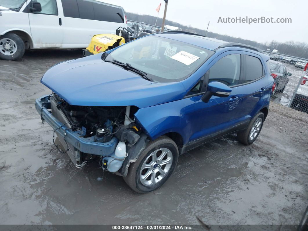 2020 Ford Ecosport Se Blue vin: MAJ6S3GL5LC394660