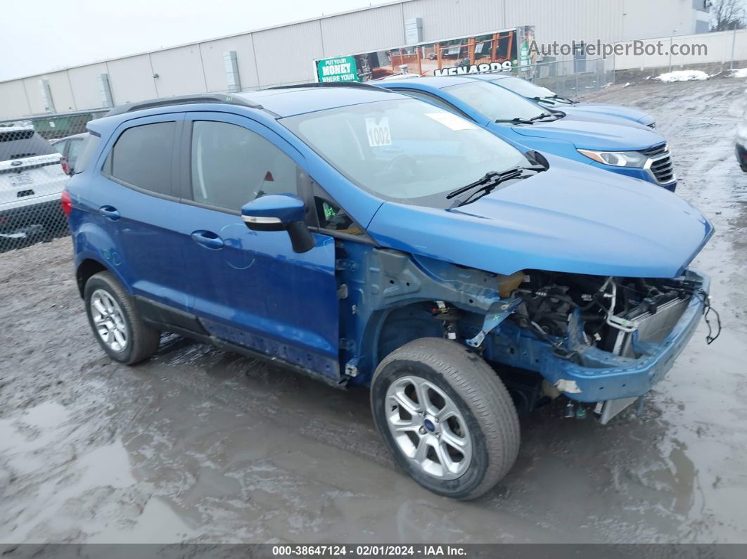 2020 Ford Ecosport Se Blue vin: MAJ6S3GL5LC394660