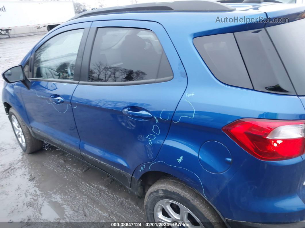 2020 Ford Ecosport Se Blue vin: MAJ6S3GL5LC394660