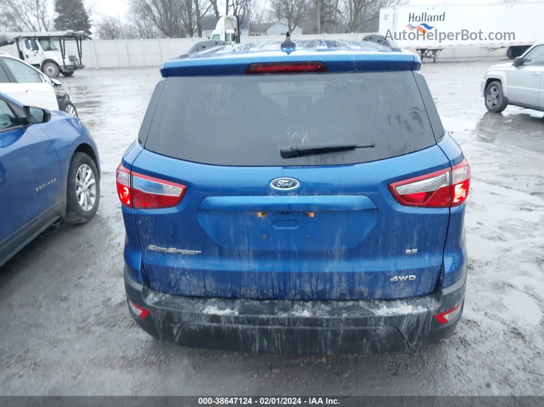 2020 Ford Ecosport Se Blue vin: MAJ6S3GL5LC394660