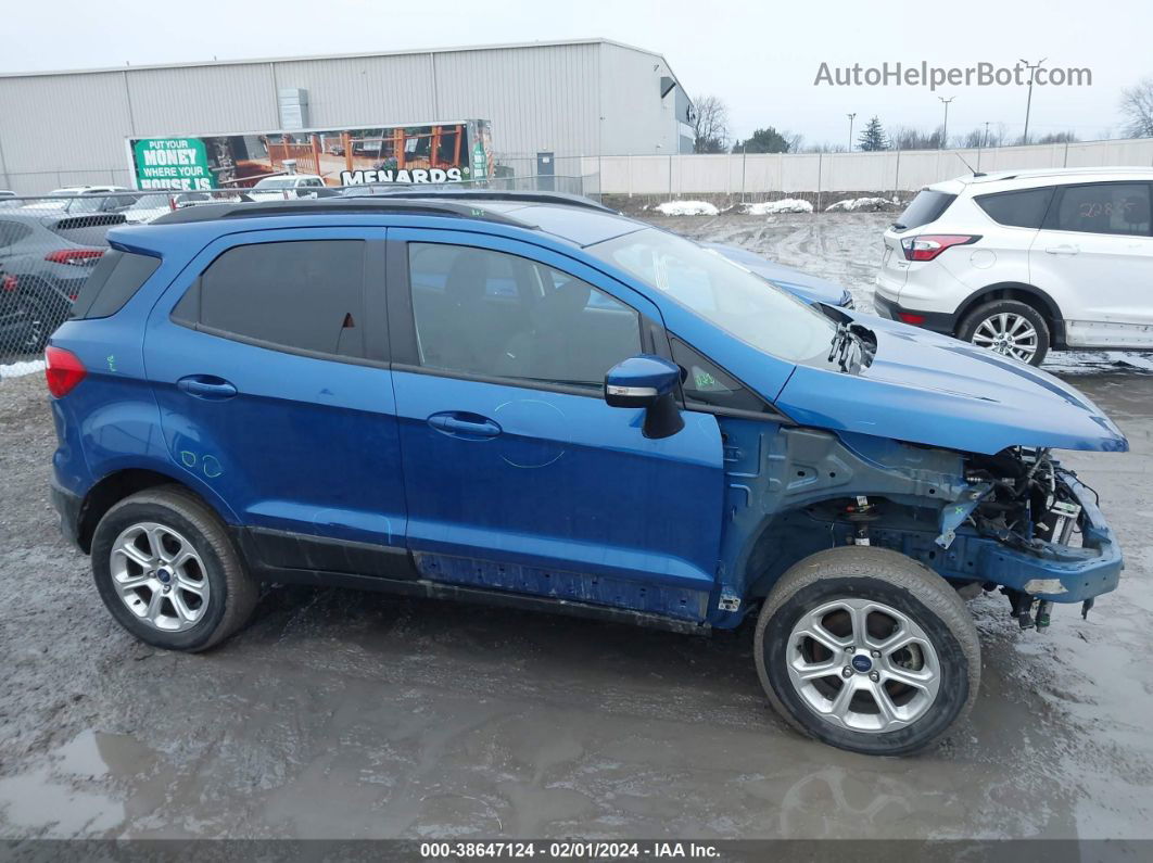 2020 Ford Ecosport Se Blue vin: MAJ6S3GL5LC394660