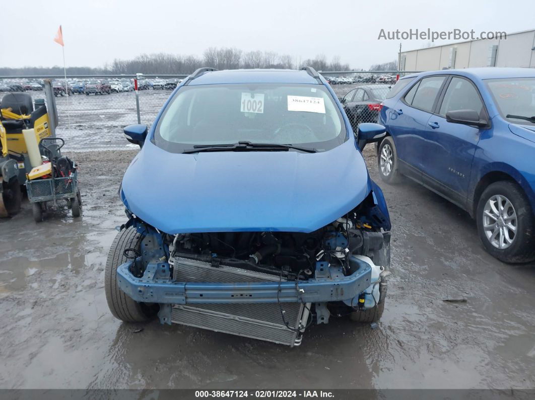 2020 Ford Ecosport Se Blue vin: MAJ6S3GL5LC394660