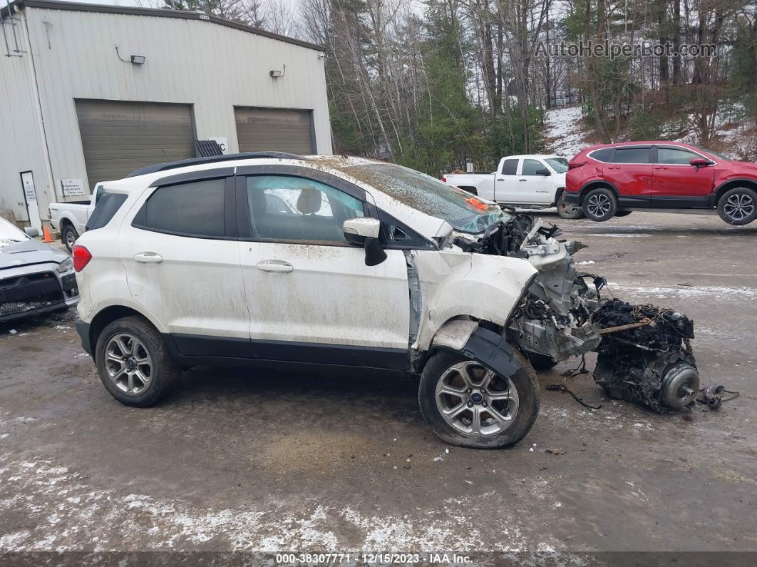 2019 Ford Ecosport Se White vin: MAJ6S3GL6KC252039