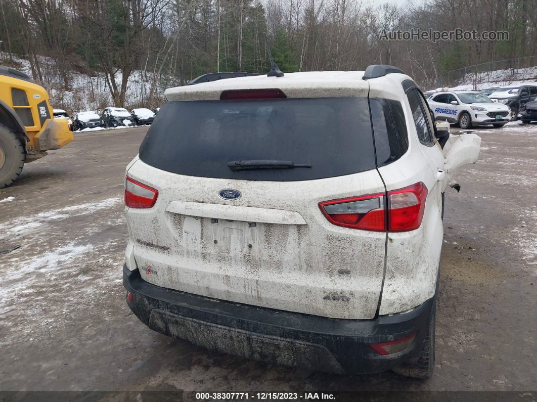 2019 Ford Ecosport Se Белый vin: MAJ6S3GL6KC252039