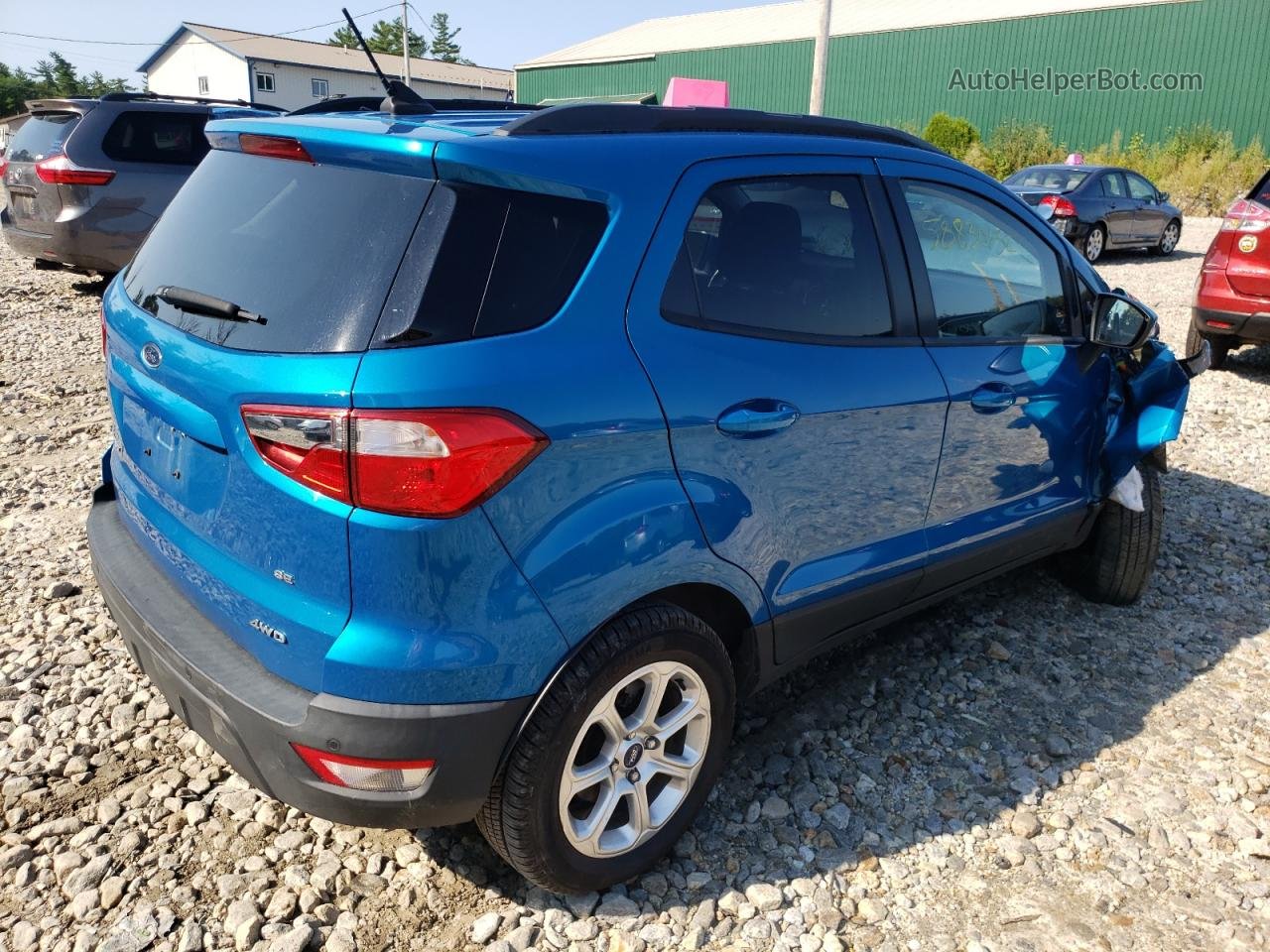 2019 Ford Ecosport Se Blue vin: MAJ6S3GL6KC279998