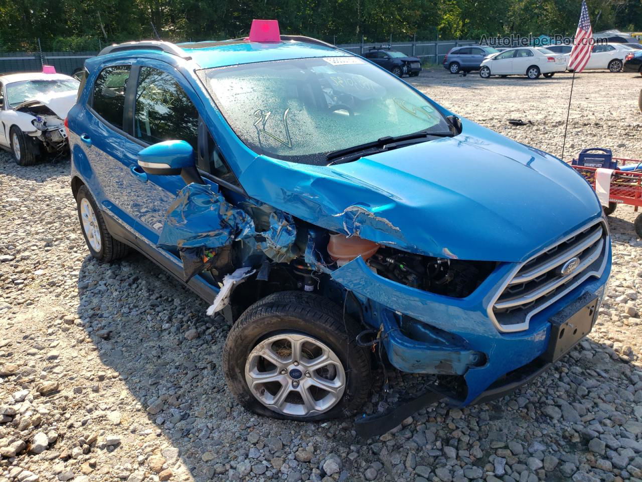 2019 Ford Ecosport Se Blue vin: MAJ6S3GL6KC279998