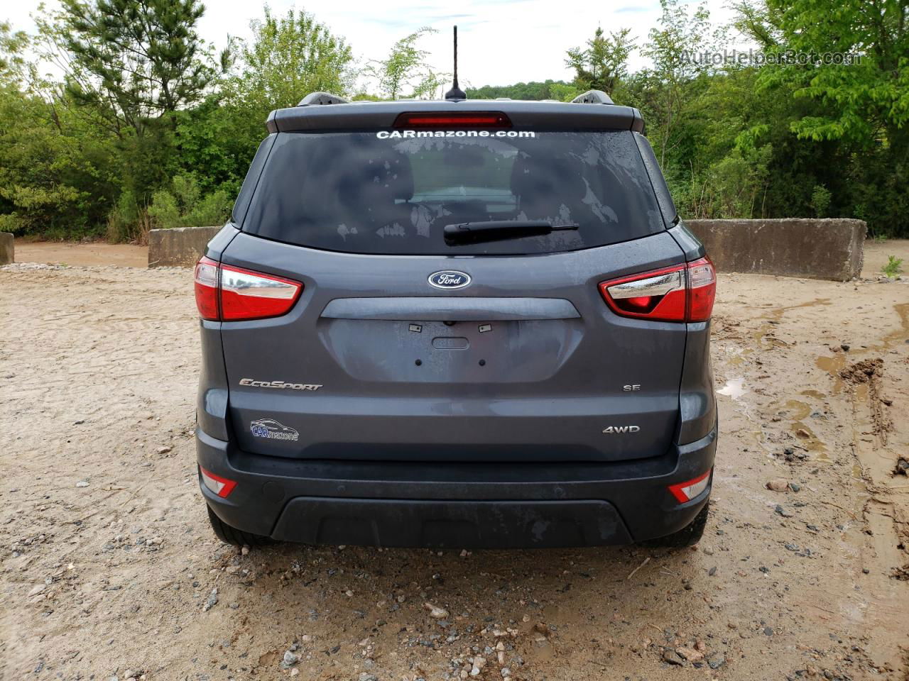 2019 Ford Ecosport Se Gray vin: MAJ6S3GL6KC281850