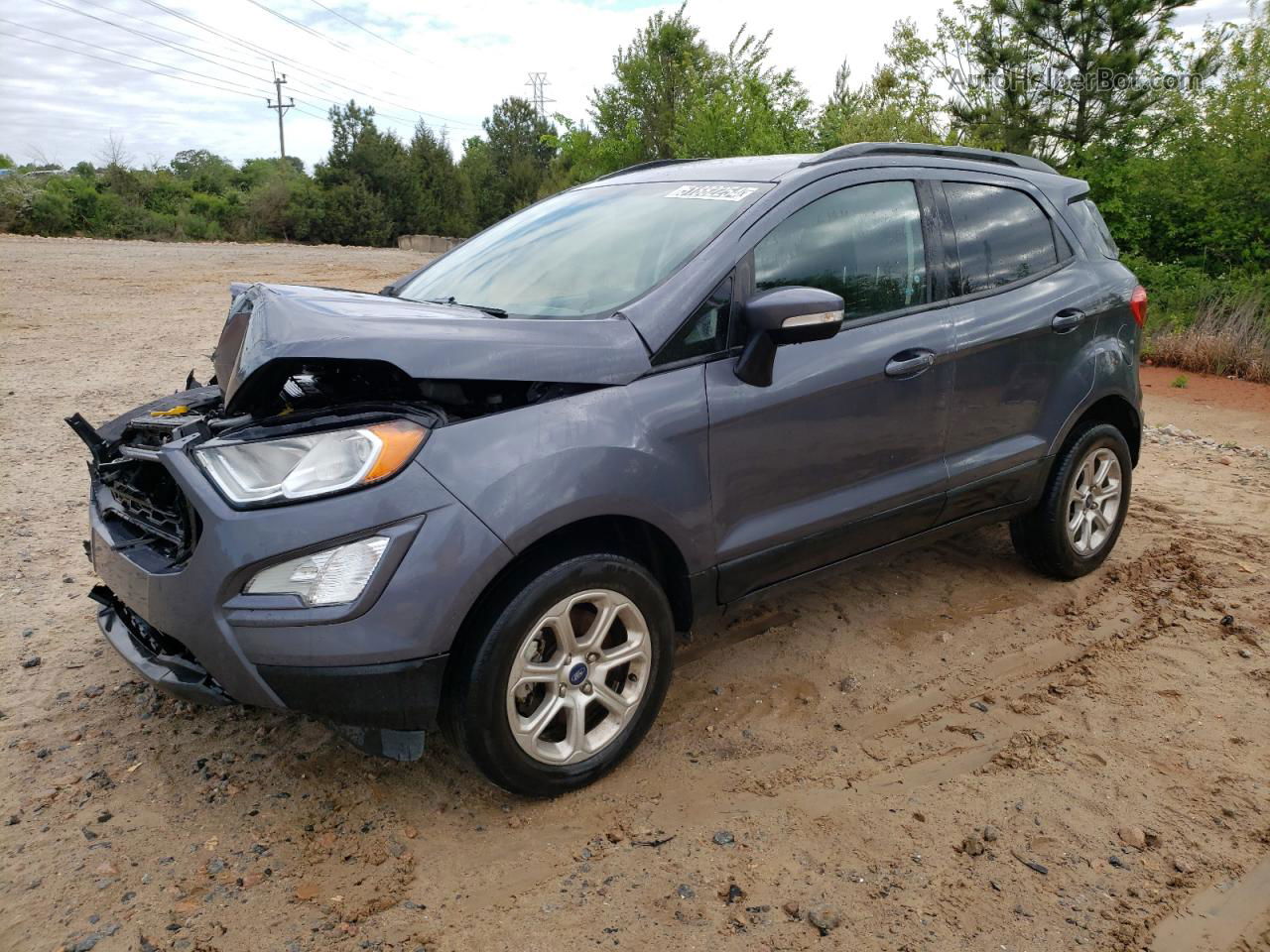 2019 Ford Ecosport Se Серый vin: MAJ6S3GL6KC281850