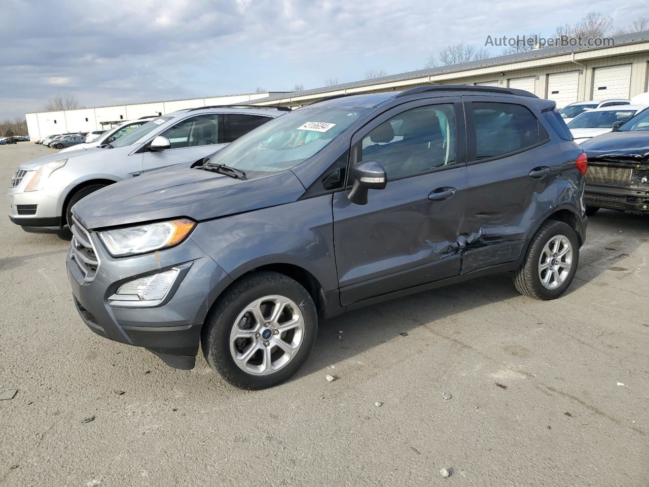 2019 Ford Ecosport Se Gray vin: MAJ6S3GL6KC293061