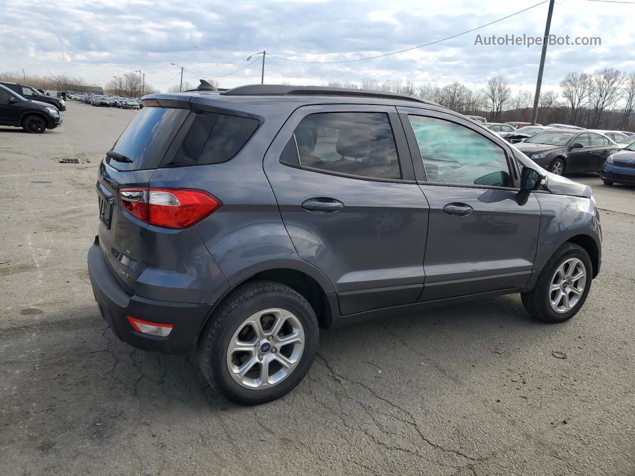 2019 Ford Ecosport Se Gray vin: MAJ6S3GL6KC293061