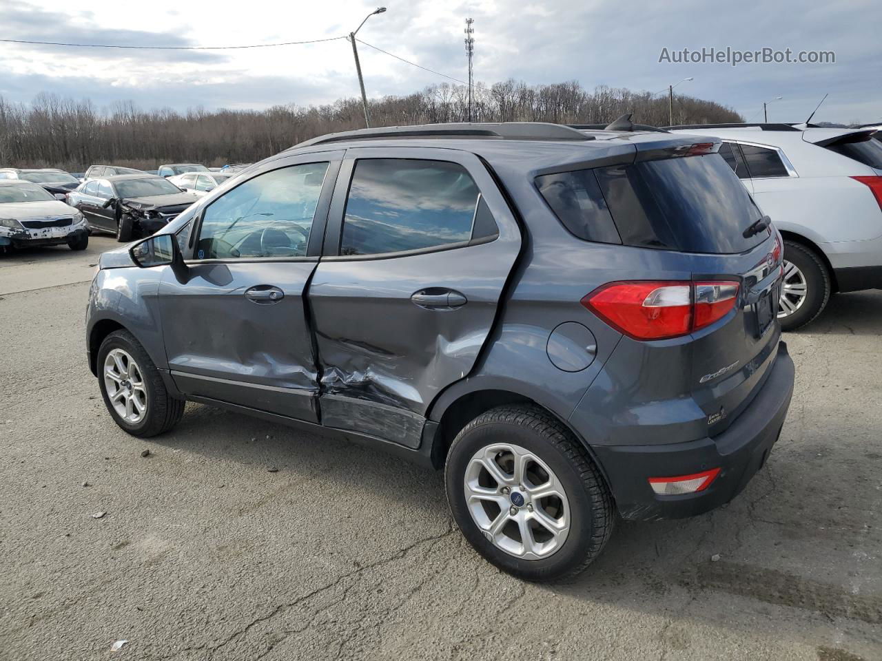 2019 Ford Ecosport Se Gray vin: MAJ6S3GL6KC293061