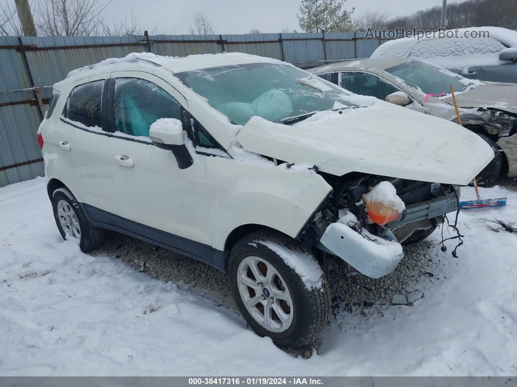 2020 Ford Ecosport Se White vin: MAJ6S3GL6LC340333