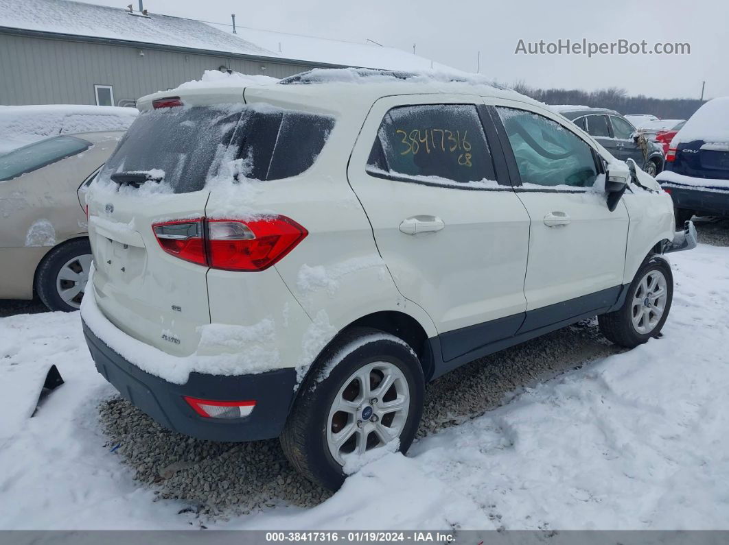 2020 Ford Ecosport Se White vin: MAJ6S3GL6LC340333