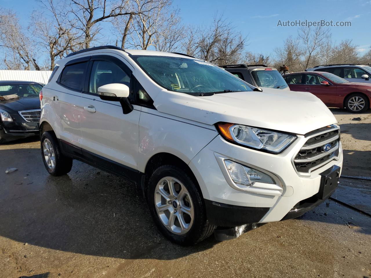 2020 Ford Ecosport Se White vin: MAJ6S3GL6LC344530