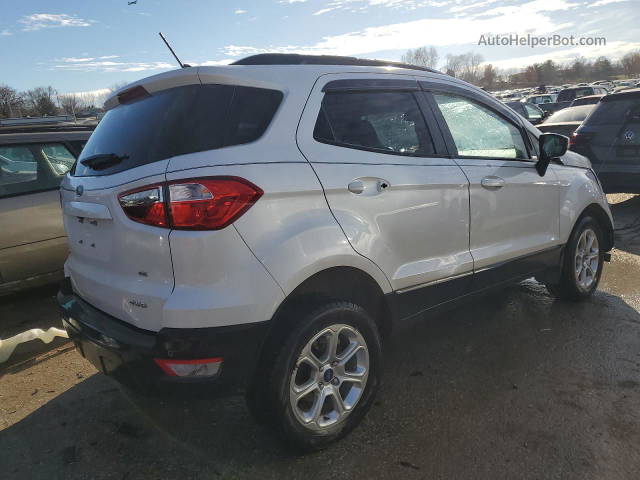 2020 Ford Ecosport Se White vin: MAJ6S3GL6LC344530