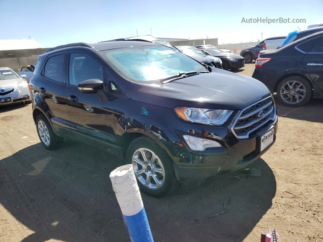 2020 Ford Ecosport Se Black vin: MAJ6S3GL6LC345144